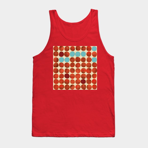 Red and blue apple pattern Tank Top by Celentano